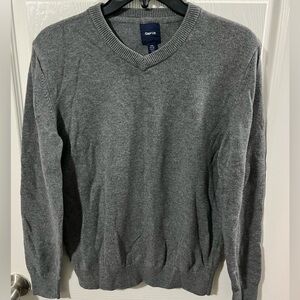 GAP Kids Gray V-Neck Kids Sweater